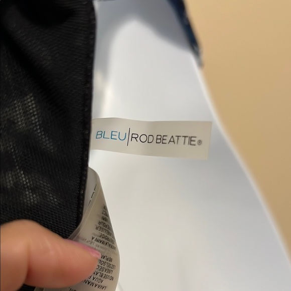 Bleu Rod Beattie Blue, Black and White Bikini Top - Picture 5 of 6